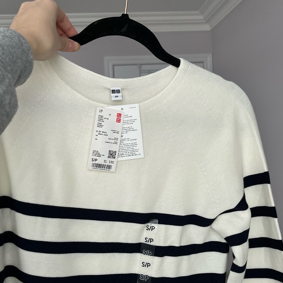 NWT UNIQLO 3D KNIT COTTON CREW NECK SWEATER - Picture 3 of 3